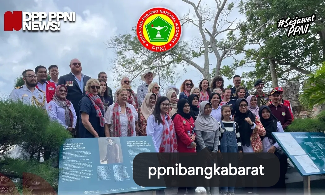 PPNI Bangka Barat Turut Mengenang Gugurnya Perawat Australia di Pantai Tanjung Kalian