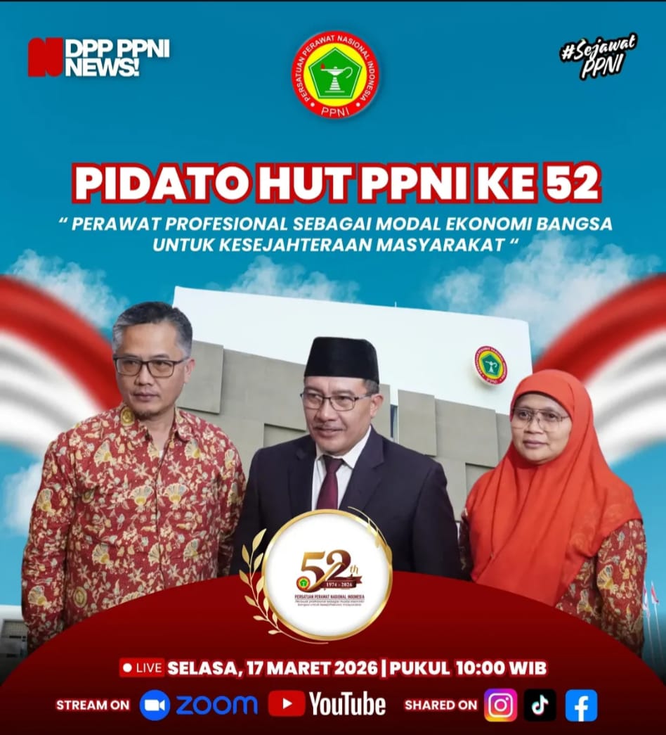 Hari ini Perawat Bersukaria, Rayakan HUT Ke-52 PPNI Tahun 2026