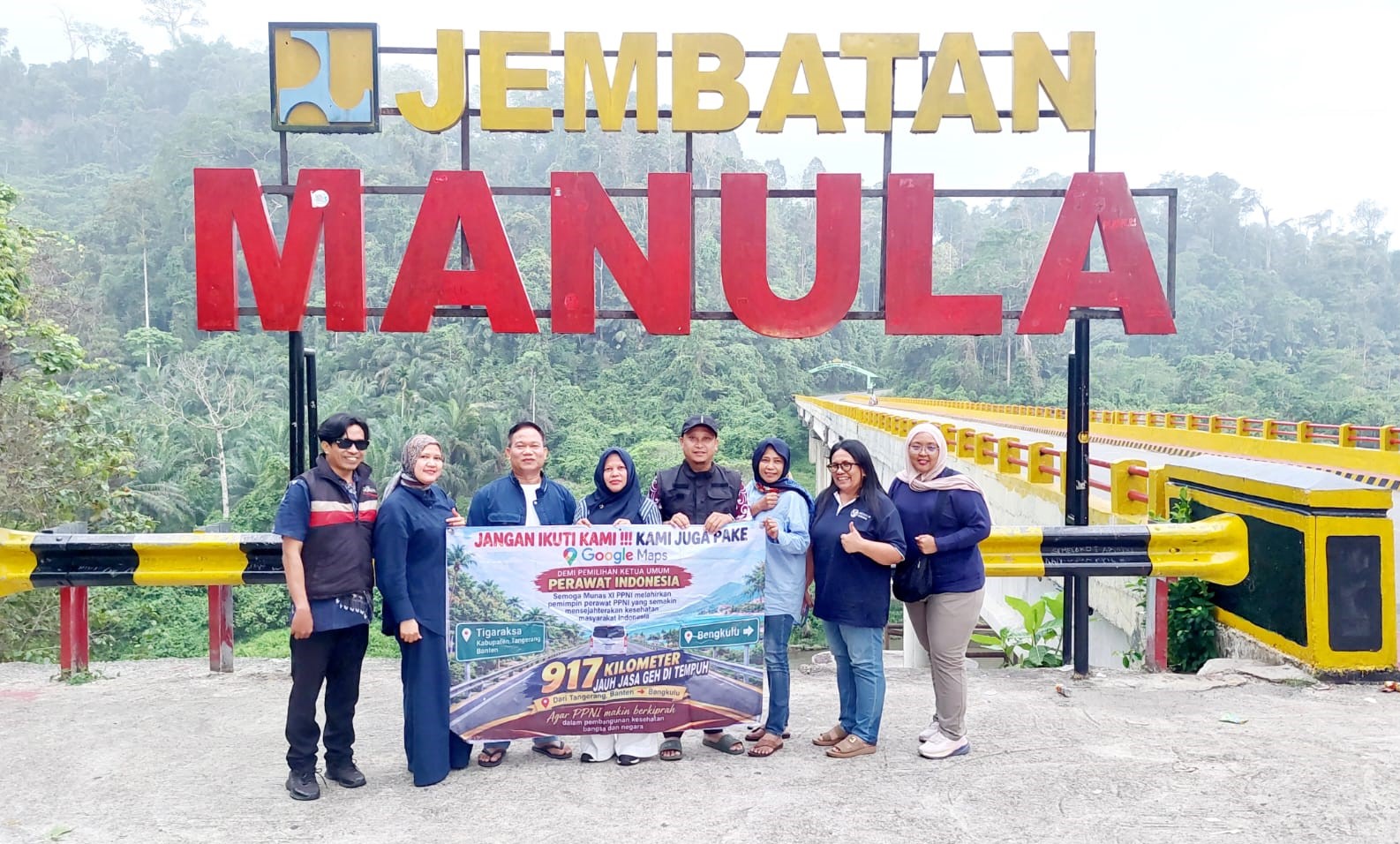 917 KM Perjuangan PPNI Kab Tangerang Menuju Bengkulu, Ingin PPNI Dinakhodai Aprisunadi Semakin Maju & Profesional