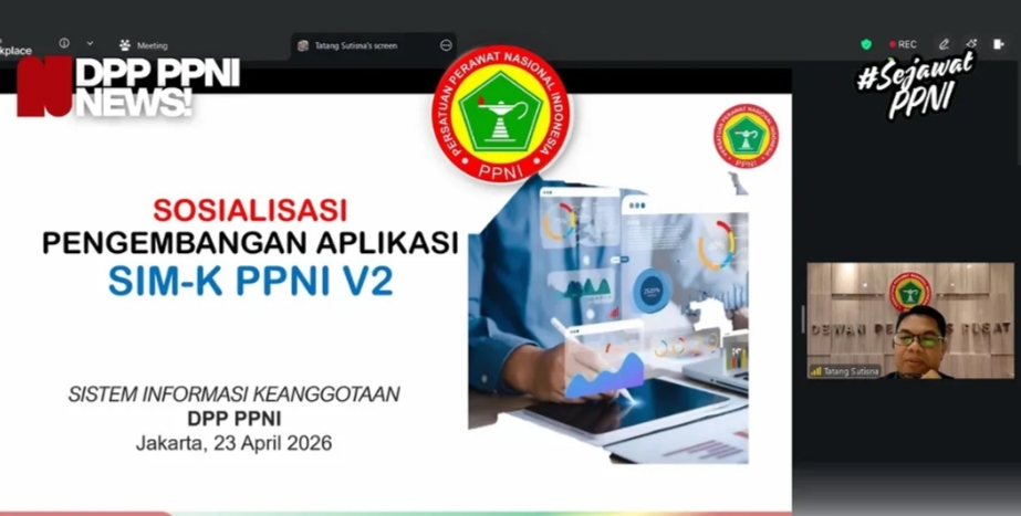 DPP PPNI Sosialisasikan SIM-K Versi 2: Terintegrasi & Optimalkan Pelayanan Bagi Anggota Perawat