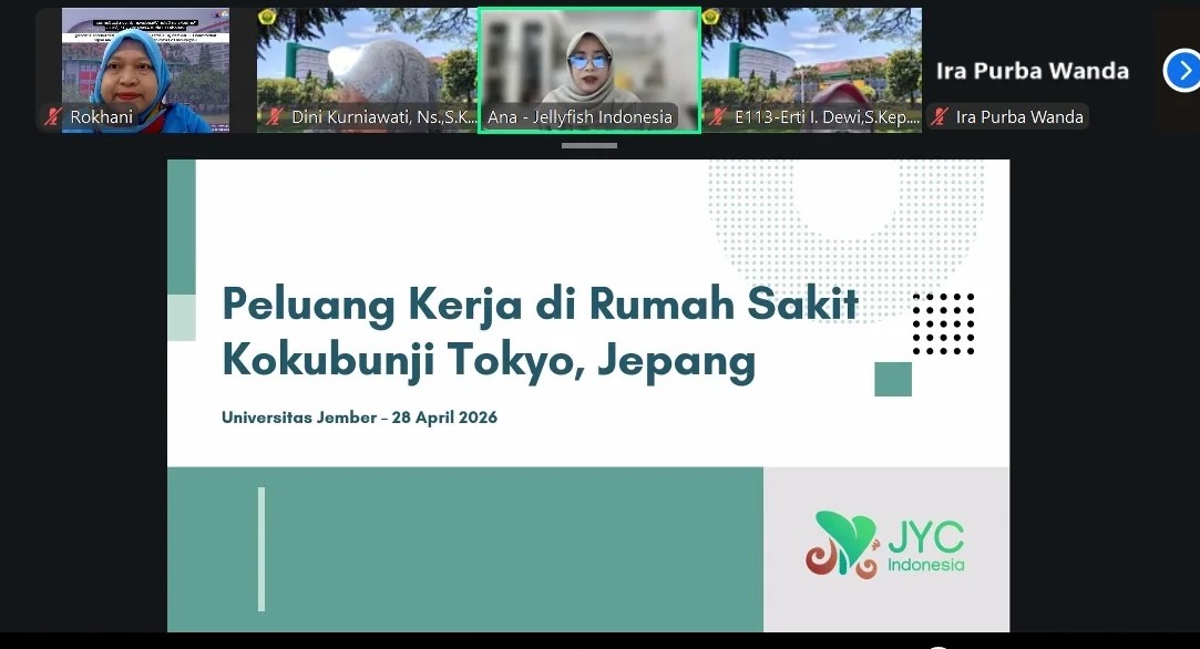UNEJ Sosialisasi Peluang Kerja Perawat Berkarir di Jepang Melalui Program Kerja Sama JYC Indonesia