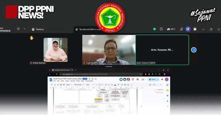 DPP PPNI Ikuti Pembahasan PNPK Tata Laksana Tuberkulosis: Demi Capain Target Eliminasi TB