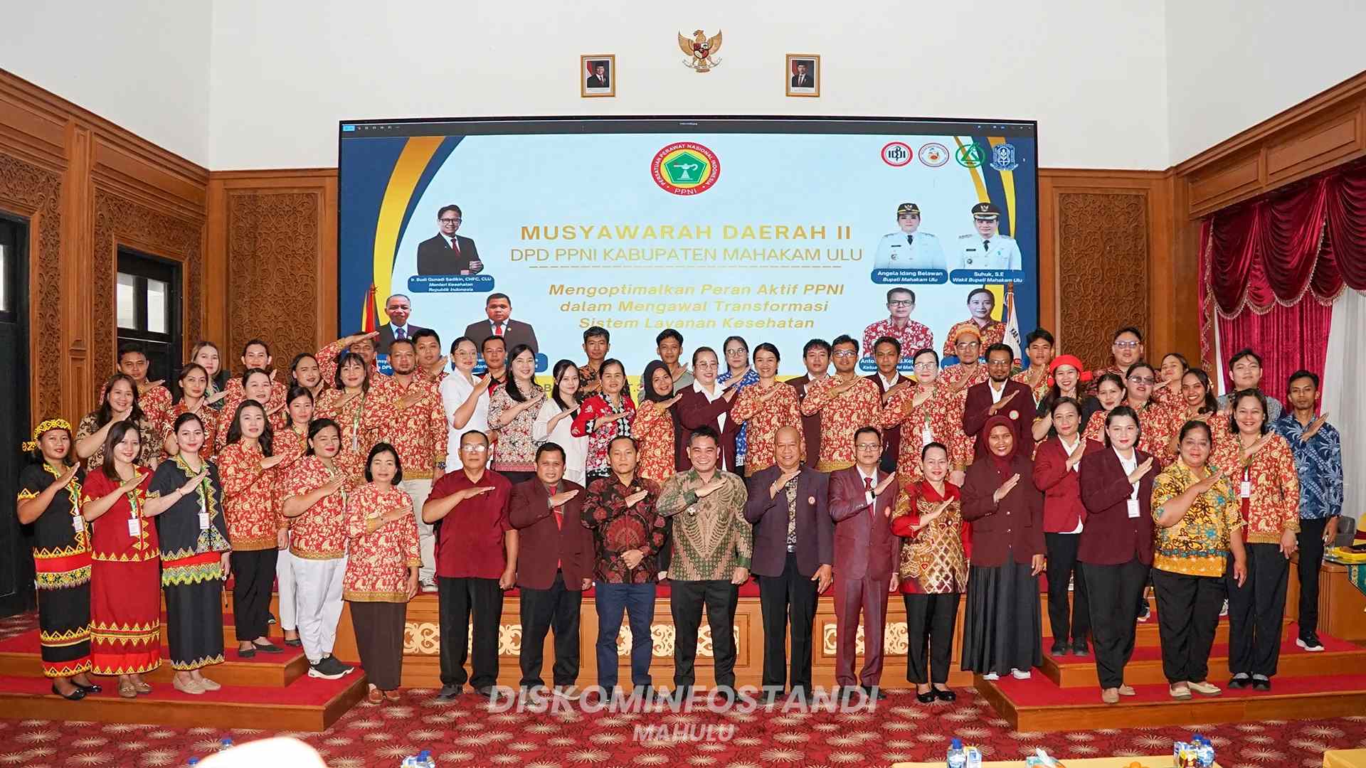 Musda II DPD Kab Mahakam Ulu, Wabup: Sarana Konsolidasi & Penguatan Peran Perawat Tingkatkan Yankes