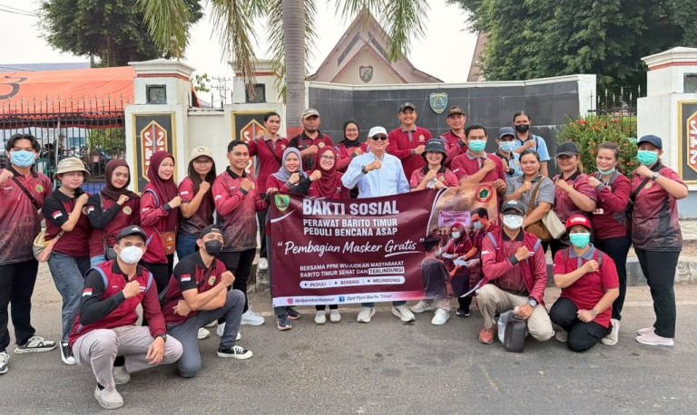 DPD PPNI Kab Barito Timur Gelar Baksos: Peduli Bahaya Kabut Asap, Bagikan 20 Ribu Masker Gratis