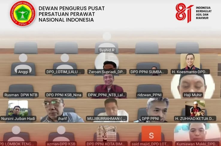 DPP PPNI Gelar Rapat Bersama DPW dan DPD PPNI Se-NTB: Upaya Perkuat Sinergitas & Konsolidasi Organisasi
